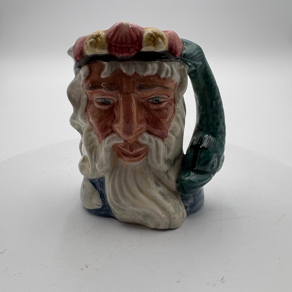 Royal Doulton Neptune D6552 Character Mug Vintage 1960 Bearded‎ Man Seashells
